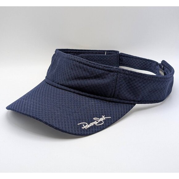 PANAMA JACK Visor Blue Adjustable Strap Back Wicking Sun Shade Unisex Beach Golf - Picture 1 of 5